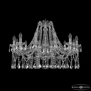 Подвесная люстра Bohemia Ivele Crystal 1413 1413/12/300 Ni Leafs