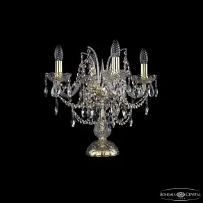 Настольная лампа декоративная Bohemia Ivele Crystal 1411 1411L/4/141-39 G