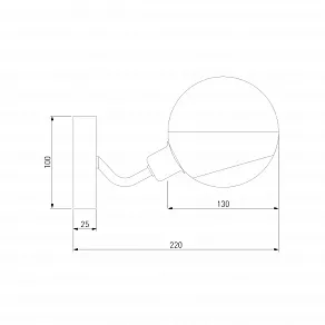 Бра Eurosvet Jasper 70093/1 черный