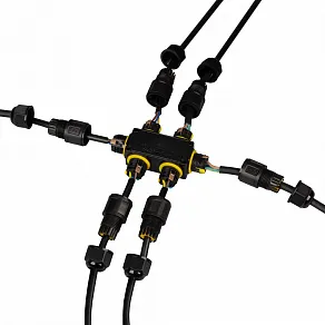 Соединитель лент X-образный жесткий Arlight NEO-GERM 053445