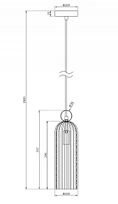 Подвесной светильник Maytoni Antic MOD302PL-01W
