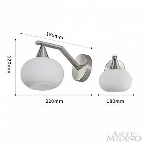 Бра Arte Milano Neapolis-79807 279807/1B GR