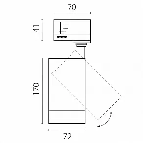 Светильник на штанге Lightstar Canno Pro C4206QT