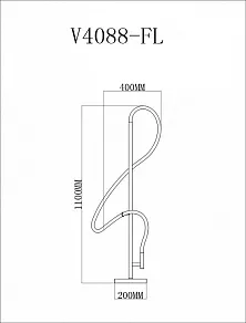 Торшер Moderli TRUE V4088-FL