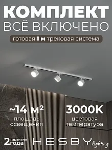 Комплект трековый Hesby Lighting Skylite №13 HSBL_kompl_S013_NI1W3K