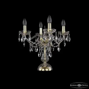 Настольная лампа декоративная Bohemia Ivele Crystal 1415 1415L/4/141-39 G