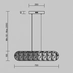 Подвесной светильник Freya Eclat FR6182PL-L18BS