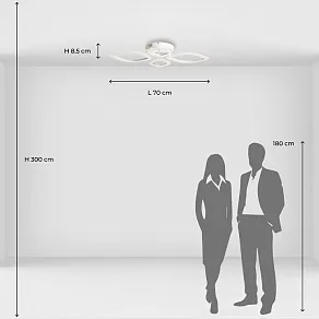 Потолочная люстра De City Мадлен 15 424018104