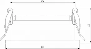 Встраиваемый светильник Elektrostandard Tune a065468