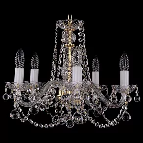Подвесная люстра Bohemia Ivele Crystal 1402 1402/5/160/G/Balls