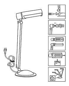 Настольная лампа офисная Globo Thetys 58125