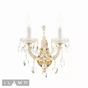 Бра iLamp Diamond W6071-2 GD+CL