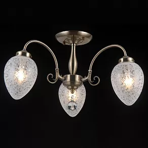 Люстра на штанге Natali Kovaltseva Zaragoza ZARAGOZA 81050-3C  ANTIQUE BRASS