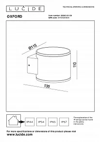 Накладной светильник Lucide Oxford 28803/01/30