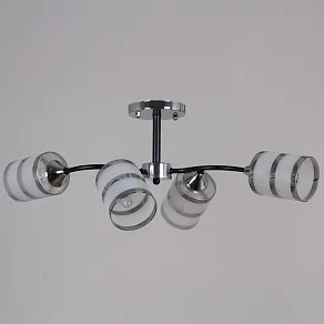 Люстра на штанге Reluce  45360-0.3-04 BK+CR