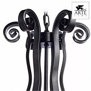 Подвесная люстра Arte Lamp Scroll A7915LM-6BK