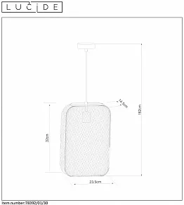 Подвесной светильник Lucide Mesh 78392/01/30