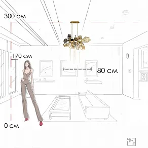 Подвесная люстра Loft it Britannica 10401/800L