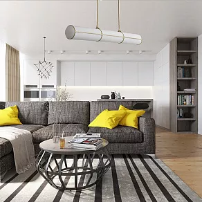 Подвесной светильник Imperiumloft Roll and Hill Endless Straight 40,2736