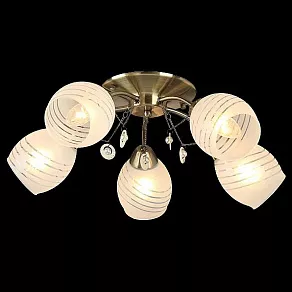 Потолочная люстра Eurosvet Лаура 30061/5 античная бронза