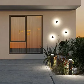 Наземный низкий светильник Denkirs  DK9816-BK