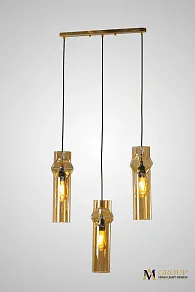 Подвесная люстра AM-Group AM357 AM357-3AMBER