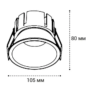 Встраиваемый светильник Italline IT06-6032 IT06-6032 white 4000K