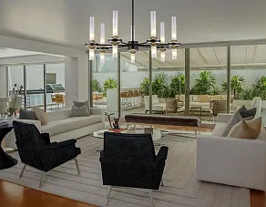 Люстра на штанге Ambrella Light HIGH LIGHT LH55353