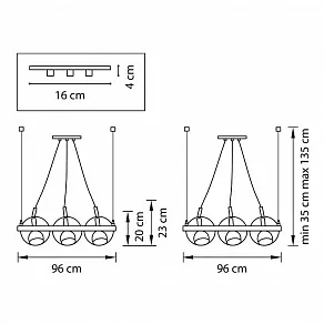 Подвесная люстра Lightstar Palla 803191