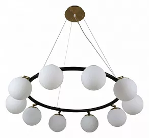 Подвесная люстра LUMINA DECO Modica LDP 6032-10 BK+MD