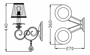 Бра Maytoni Vanessa ARM303-02-R