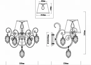 Бра Rivoli Molto A1 AB Б0038392