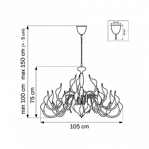 Подвесная люстра Lightstar Cigno Collo 751247