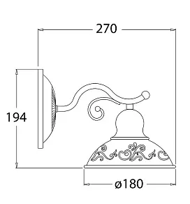 Бра Freya Benoit FR2566-WL-01-WG