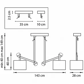 Светильник на штанге Lightstar Meccano 766029