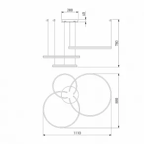 Подвесной светильник Eurosvet Gap 90180/3 сатин-никель 160W