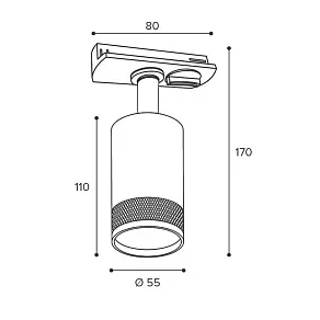Светильник на штанге Wolta Rete WTL-GU10/12BG
