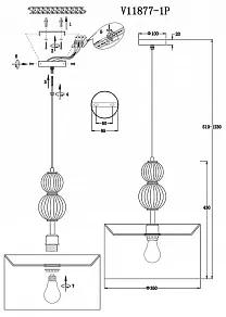 Подвесной светильник Moderli Brumi V11877-1P