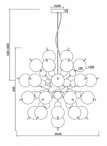 Подвесная люстра Maytoni Bolla MOD133PL-08CH