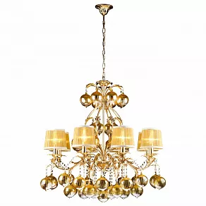 Подвесная люстра Arte Lamp Monarch A1199LM-8GO