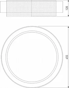 Накладной светильник Eurosvet Imperio 90286/1 чёрный/золото Smart