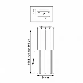 Подвесная люстра Lightstar Tubo L5T747447