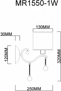 Бра MyFar Dante MR1550-1W