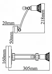 Бра Maytoni Levitan PIC122-01-W