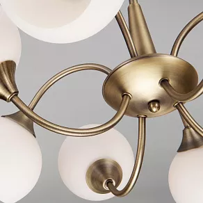 Подвесная люстра Eurosvet Nola 60071/8 античная бронза