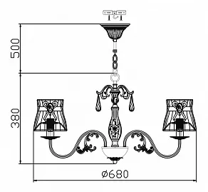Подвесная люстра Maytoni Cameo ARM324-07-G