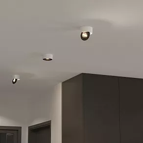 Накладной светильник Elektrostandard Glide Glide 8W белый/черный (25100/LED)