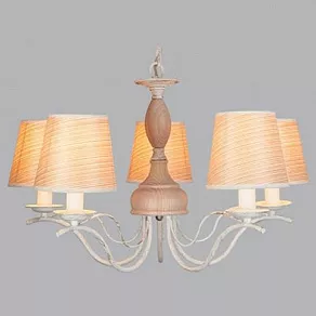 Подвесная люстра Eurosvet 60027 60027/5 белый с золотом