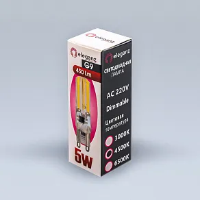 Лампа светодиодная Eleganz  G9 5Вт 4500K 1993