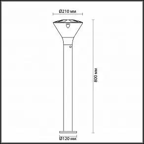 Наземный низкий светильник Odeon Light Lenar 4046/1F